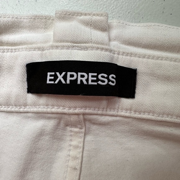 Express White Ankle Cropped Pants - Picture 11 of 12